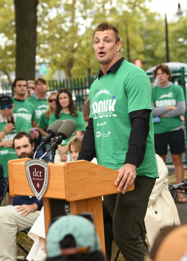 Rob Gronkowski at Podium (Photo_ Liz Oberacker, Pure Style Photography)
